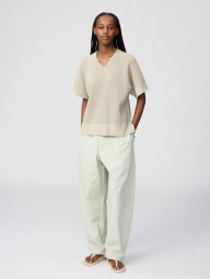 Свитер с короткими рукавами UNIQLO 1160090026 (Бежевый S)