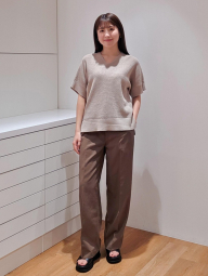 Свитер с короткими рукавами UNIQLO 1160090026 (Бежевый S)