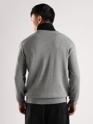 Чоловічий светр Calvin Klein з монограмою 1160099700 (Сірий M)