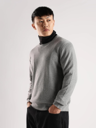 Чоловічий светр Calvin Klein з монограмою 1160099700 (Сірий M)