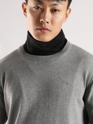 Чоловічий светр Calvin Klein з монограмою 1160099700 (Сірий M)