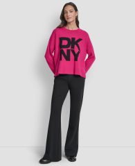 Жіночий светр DKNY з логотипом 1160106803 (рожевий L)