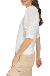 Женский свитер DKNY с короткими рукавами 1160233940 (Белый S)