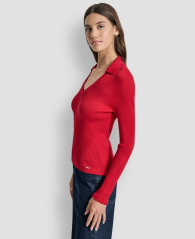Жіночий светр-поло DKNY 1160300428 (Червоний XL)