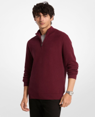 Мужской свитер Michael Kors c полумолнией 1160327283 (Бордовый 3XL)