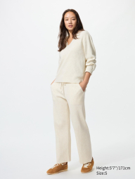 Светр в рубчик UNIQLO 1160844862 (Молочний L)