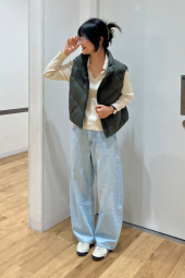 Светр в рубчик UNIQLO 1160844862 (Молочний L)