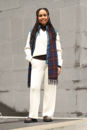 Светр в рубчик UNIQLO 1160844862 (Молочний L)
