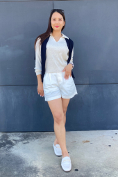 Светр в рубчик UNIQLO 1160844862 (Молочний L)