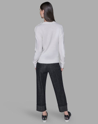 Жіночий светр Karl Lagerfeld 1161391768 (Молочний XL)