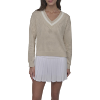 Женский свитер DKNY с перфорацией 1161428747 (Бежевый XL)