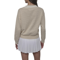 Женский свитер DKNY с перфорацией 1161428747 (Бежевый XL)