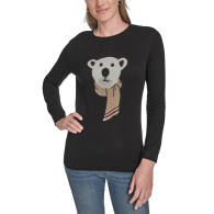 Женский свитер Tommy Hilfiger с рисунком 1161477549 (Черный L)