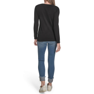 Женский свитер Tommy Hilfiger с рисунком 1161477549 (Черный L)