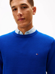 Чоловічий текстурний светр Tommy Hilfiger 1161771538 (Синій XXL)