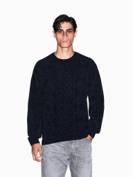 Мужской вязаный свитер Armani Exchange 1161850283 (Синий XXL)