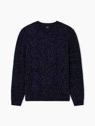 Мужской вязаный свитер Armani Exchange 1161850283 (Синий XXL)
