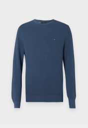 Мужской текстурный свитер Tommy Hilfiger 1161906047 (Синий XL)