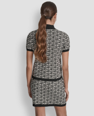 Женский свитер DKNY с коротким рукавом 1161918633 (Черный XS)