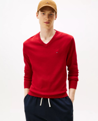Мужской свитер Tommy Hilfiger 1162343631 (Красный XXL)