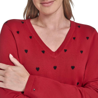 Женский свитер Tommy Hilfiger с узором 1162459609 (Красный S)