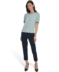 Женский свитер Tommy Hilfiger с коротким рукавом 1162704155 (Зеленый XL)