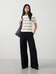 Женский свитер Banana Republic с коротким рукавом 1163366822 (Молочный XS)