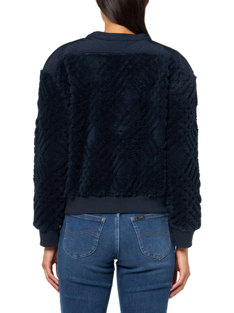 Жіночий світшот Tommy Hilfiger із шерпи 1159838238 (Синій S)
