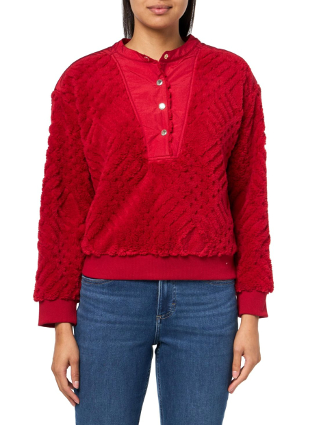 Жіночий світшот Tommy Hilfiger із шерпи 1159838240 (Червоний XL)