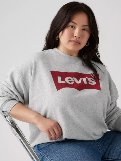 Світшот жіночий Levi's з логотипом 1159839982 (Сірий 2X)