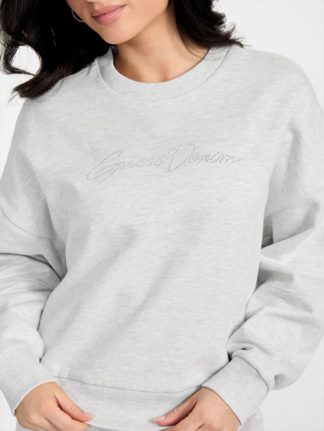 Жіночий світшот Guess з флісом 1159840974 (Сірий M)