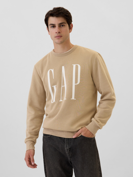 Світшот чоловічий GAP з логотипом 1159842375 (Бежевий M)