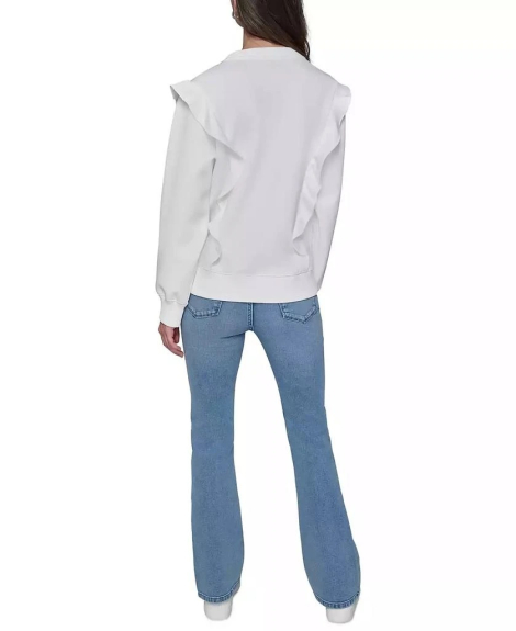 Женский свитшот Karl Lagerfeld Paris с логотипом 1159842891 (Белый XL)