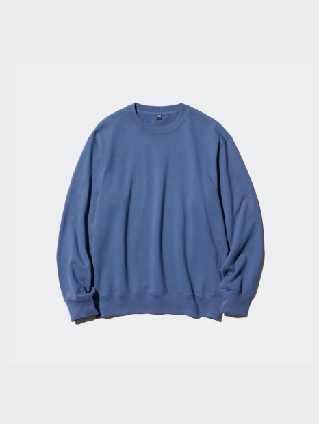 Свитшот UNIQLO с круглым вырезом 1159844061 (Синий M)