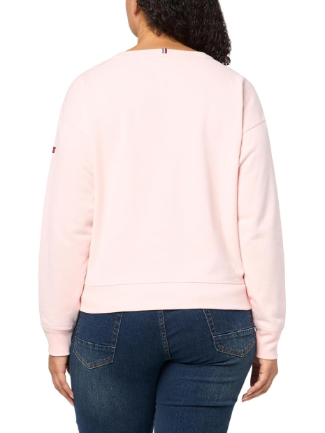 Женский свитшот Tommy Hilfiger на флисе 1159844483 (Розовый XL)