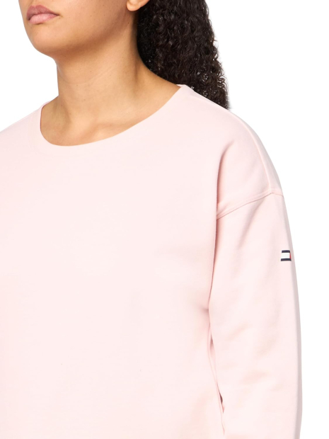 Женский свитшот Tommy Hilfiger на флисе 1159844483 (Розовый XL)