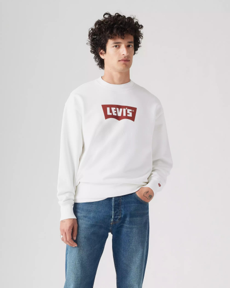 Свитшот Levi's с логотипом 1159845773 (Белый XXL)
