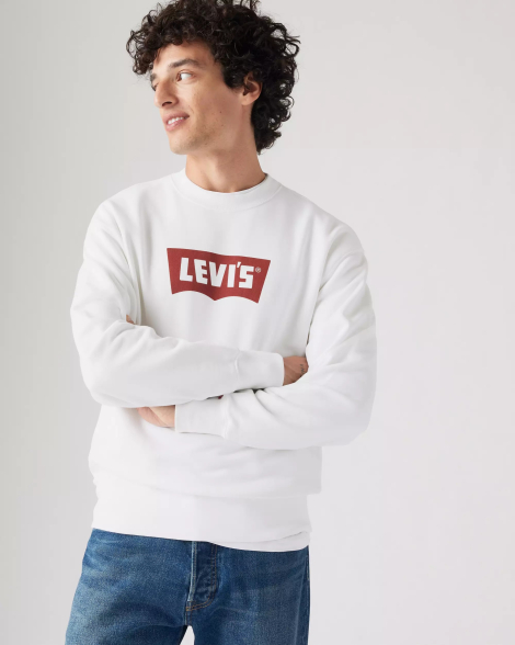 Свитшот Levi's с логотипом 1159845773 (Белый XXL)
