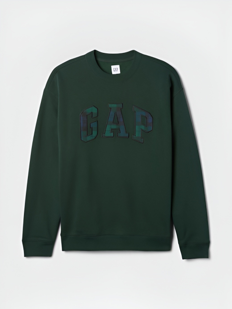 Свитшот мужской GAP на флисе 1159846081 (Зеленый L)