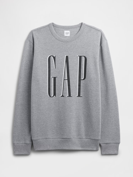 Свитшот мужской GAP на флисе 1159846309 (Серый L)