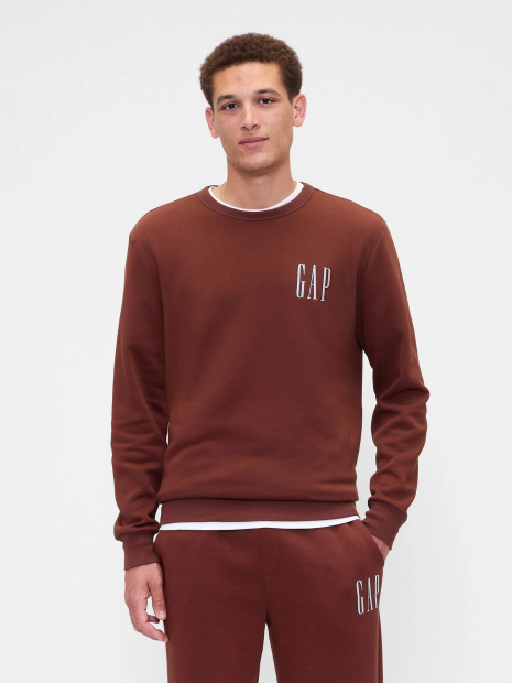 Свитшот мужской GAP на флисе 1159847159 (Коричневый XL)