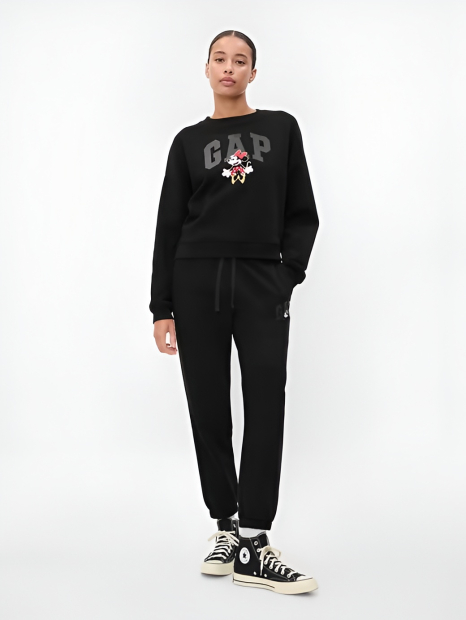 Женский свитшот Minnie Mouse GAP на флисе 1159848248 (Черный XL)