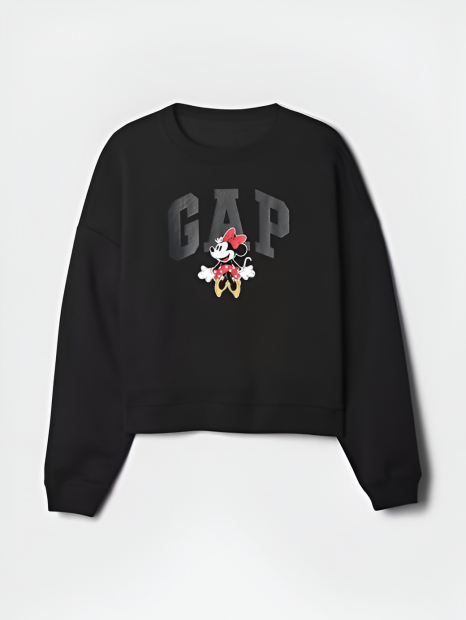Женский свитшот Minnie Mouse GAP на флисе 1159848248 (Черный XL)