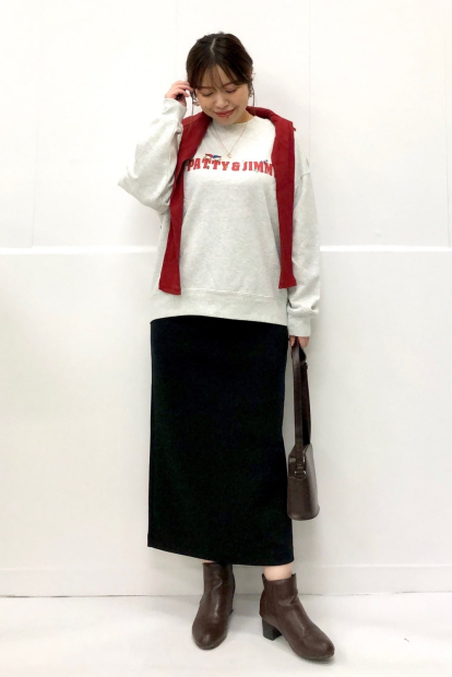 Свитшот Sanrio UNIQLO Patty & Jimmy с принтом 1159851335 (Серый XL)