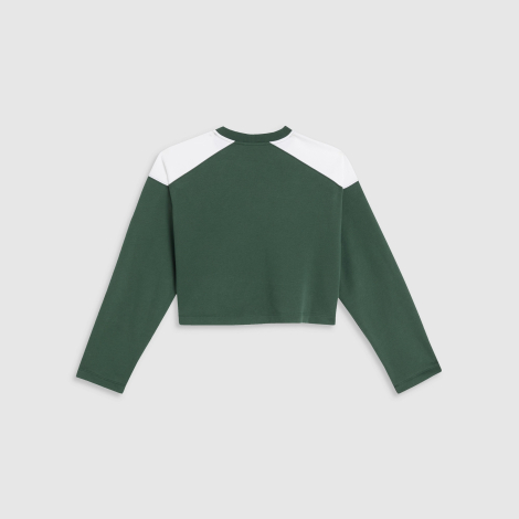 Женский укороченный свитшот на флисе Levi's 1159852367 (Белый/Зеленый XL)