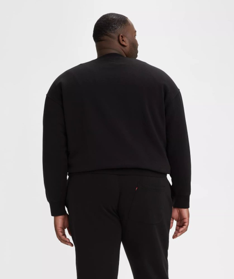 Чоловічий світшот Levi's на флісі 1159853313 (Чорний XXL)