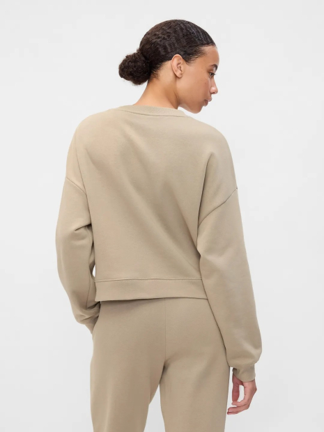 Світшот жіночий на флісі GAP з логотипом 1159853906 (Бежевий XS)