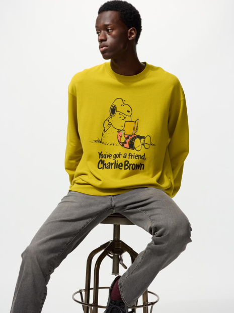 Світшот UNIQLO Peanuts 1159854040 (Жовтий 3XL)
