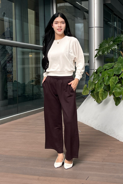 Світшот UNIQLO з круглим вирізом 1159854268 (Молочний L)