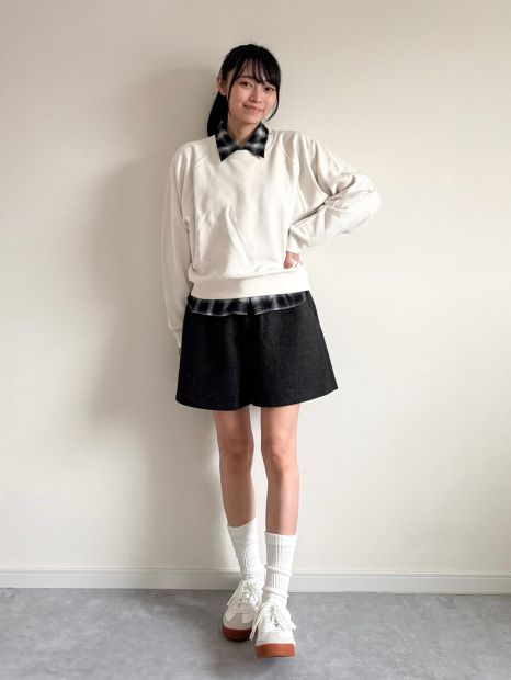 Світшот UNIQLO з круглим вирізом 1159854268 (Молочний L)